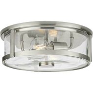 Gilliam 2-Light Flush Mount in Brushed Nickel