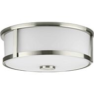 Gilliam 2-Light Flush Mount in Brushed Nickel