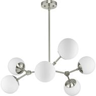 Haas 6-Light Chandelier in Brushed Nickel