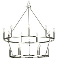 Gilliam 15-Light Chandelier in Brushed Nickel