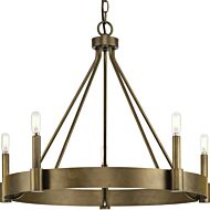 Breckenridge 5-Light Chandelier in Aged Bronze