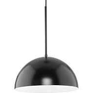 Perimeter 1-Light Pendant in Matte Black