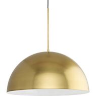 Perimeter 1-Light Pendant in Brushed Gold