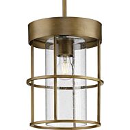 Burgess 1-Light Pendant in Aged Bronze