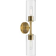 Cofield 2-Light Wall Bracket in Vintage Brass