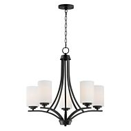 Deven 5-Light Chandelier in Black