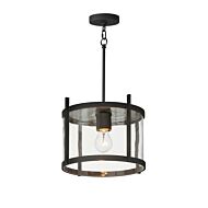 Belfry 1-Light Semi-Flush with Pendant in Black