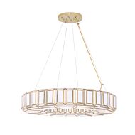 Belmont 12-Light Chandelier in Brass - Antique