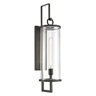 Hopkins 1-Light Outdoor Wall Sconce in Charcoal Black