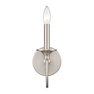 Cecil 1-Light Bathroom Vanity Light in Brushed Nickel