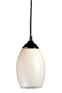 Z-Lite Jazz 1-Light Mini Pendant Light In Sand Black