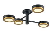 DVI Temagami 1-Light LED Semi-Flush Mount in Multiple Finishes and Graphite