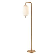 DVI Mount Pearl 1-Light Floor Lamp in Brass