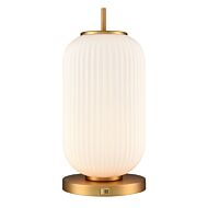 DVI Mount Pearl 1-Light Table Lamp in Brass