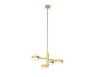 DVI Northen Marches 4-Light Pendant in Brass