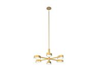 DVI Northen Marches 6-Light Pendant in Brass