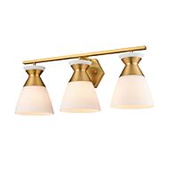 DVI Sunnybrook 4-Light Bathroom Vanity Light in Brass