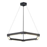 DVI Callisto 1-Light LED Pendant in Ebony