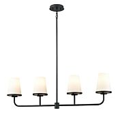 DVI Kanata 4-Light Linear Pendant in Ebony