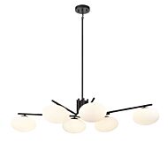 DVI Valour Road 6-Light Linear Pendant in Ebony