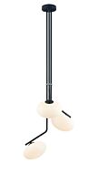 DVI Valour Road 3-Light Pendant in Ebony