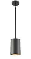 DVI Gimli 1-Light Pendant in Matte White and Black