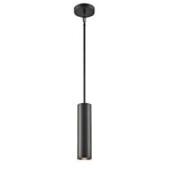 DVI Gimli 1-Light Pendant in Matte White and Black