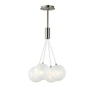 Burst 4-Light LED Pendant in Satin Nickel