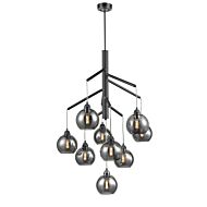 DVI Andromeda 9-Light Foyer Pendant in Graphite