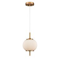 DVI Mount Pearl 1-Light Pendant in Brass