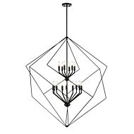 DVI Ashoona 15-Light Foyer Pendant in Ebony