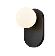 DVI Atwood 1-Light Wall Sconce in Ebony