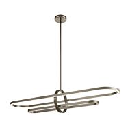 DVI Perigee Ac LED 1-Light LED Linear Pendant in Buffed Nickel