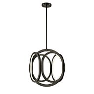 DVI Perigee Ac LED LED Foyer Pendant in Graphite