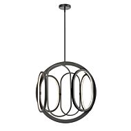 DVI Perigee Ac LED LED Foyer Pendant in Graphite