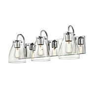 DVI Emma 3-Light Bathroom Vanity Light in Chrome