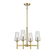 DVI Athenium 4-Light Chandelier in Brass