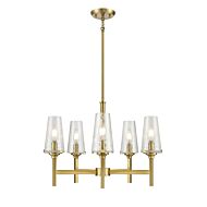 DVI Athenium 5-Light Chandelier in Brass