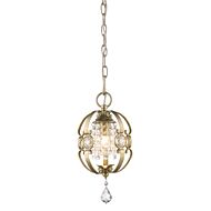 Golden Ella 14 Inch Mini Pendant in White Gold