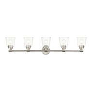 Catania 5-Light Bathroom Vanity Sconce in Brushed Nickel