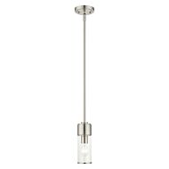 Quincy 1-Light Mini Pendant in Brushed Nickel