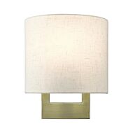 ADA Wall Sconces 1-Light Wall Sconce in Antique Brass