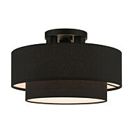 Bainbridge 3-Light Semi-Flush Mount in Black