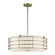 Blanchard 5-Light Pendant Chandelier in Antique Brass