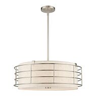 Blanchard 5-Light Pendant Chandelier in Brushed Nickel