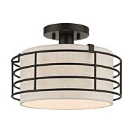 Blanchard 1-Light Semi-Flush Mount in English Bronze