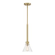 Willow Creek (existing DF extension) 1-Light Pendant in Brushed Gold