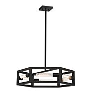 Urban Oasis 6-Light Chandelier in Matte Black