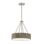 Erba 3-Light Pendant in Brushed Nickel