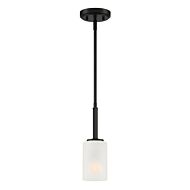 Carmine 1-Light Pendant in Matte Black